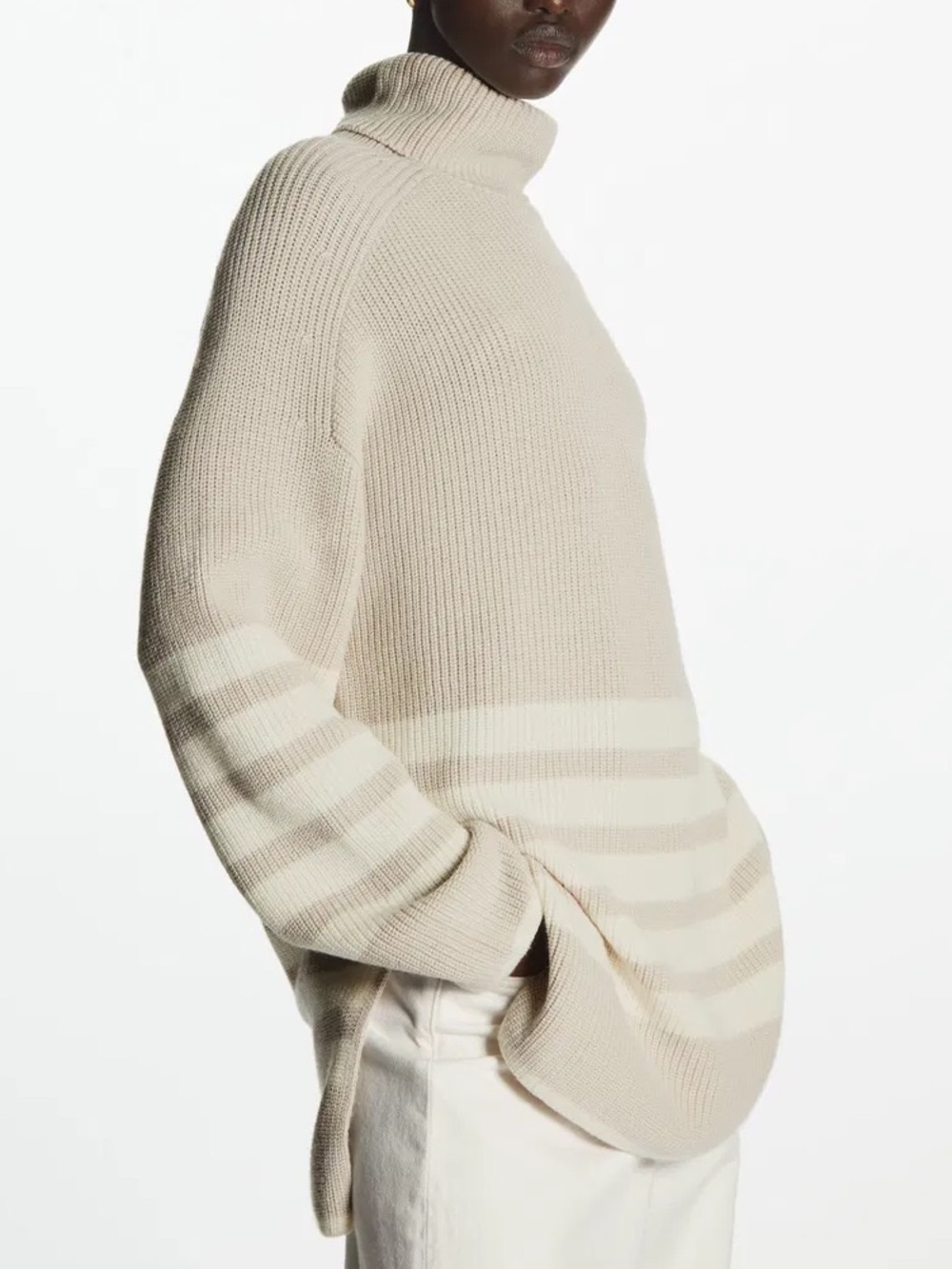 COS Stripe Rollneck Sweater